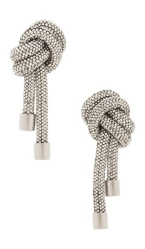 Crystal Knot Earrings in - AREA - Modalova