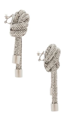 Crystal Knot Earrings in - AREA - Modalova