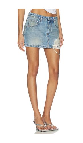 ROCK CRYSTAL FRAY DENIM MINI in . Größe 28. Also in 29 - AREA - Modalova