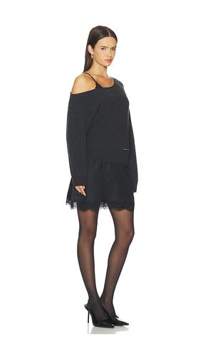 Pre-styled Slip Dress With Cut Neckline Sweater in . - size M (also in S, XS) - Alexander Wang - Modalova