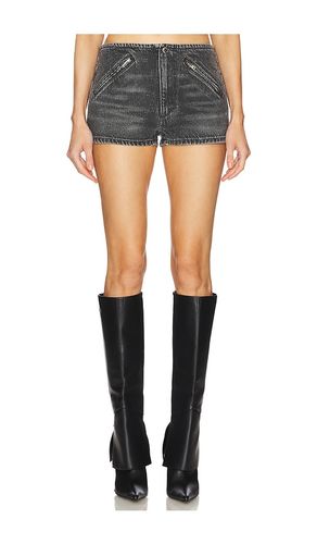 Moto Short All Over Clear Bead Hotfix in Grey. - size 23 (also in 25, 31, 32) - Alexander Wang - Modalova