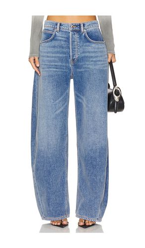 Oversized Rounded Low Rise Jean Brushed Denim in Blue. - size 26 (also in 28, 29, 30, 31) - Alexander Wang - Modalova