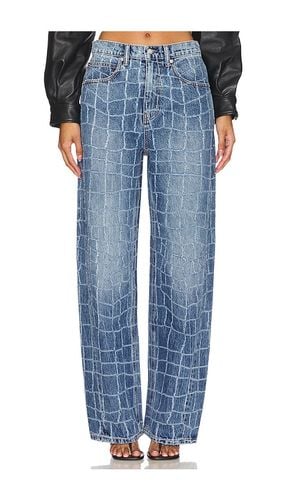 Balloon Jean Croc Rip in Denim-Medium. - size 23 (also in 31) - Alexander Wang - Modalova