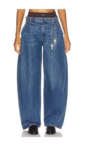 Prestyled Oversized Pleated Jea in Blue. - size 23 (also in 24, 25, 26, 27) - Alexander Wang - Modalova