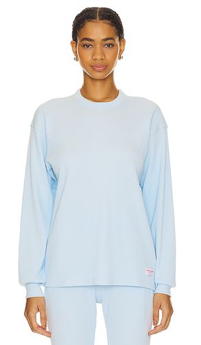 Waffle Crew Neck Longsleeve in Baby Blue. - size L (also in XS) - Alexander Wang - Modalova