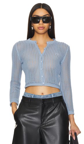 Cropped Cardigan in Blue. - size L (also in M, XL) - Alexander Wang - Modalova