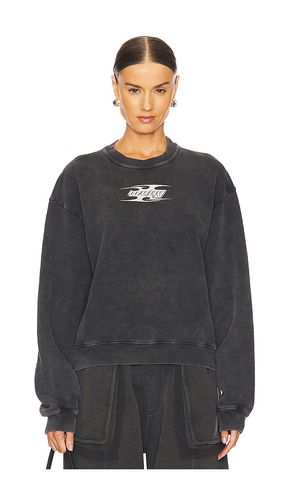 Crew Neck Sweatshirt With Blade Logo in Charcoal. - size L (also in M, S, XS, XXS) - Alexander Wang - Modalova