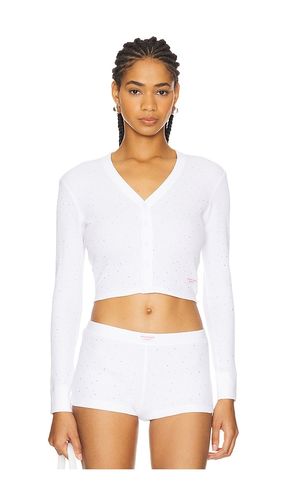 Hotfix Long Sleeve Waffle Cardigan in . - size L (also in M, S) - Alexander Wang - Modalova