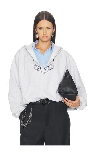 HOODIE PRESTYLED SLASHED WITH CROPPED SHIRT DICKIE in . Größe S. Also in M, L - Alexander Wang - Modalova