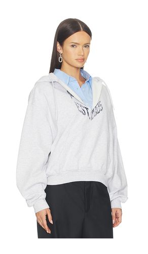 HOODIE PRESTYLED SLASHED WITH CROPPED SHIRT DICKIE in . Größe S. Also in M, L - Alexander Wang - Modalova