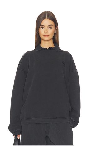 PULLOVER & SWEATSHIRTS PRESTYLED SLASHED CREWNECK WITH POLO DICKIE in . Größe L. Also in M, S, XS - Alexander Wang - Modalova