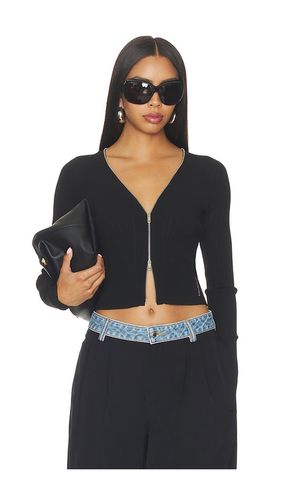 Long Sleeve Pointelle Cardigan Zip Up in . Size M. Also in XS - Alexander Wang - Modalova