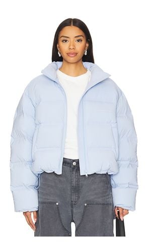 Jacquard Channel Cropped Puffer in Baby Blue. - size L (also in M, S, XL, XS, XXS) - Alexander Wang - Modalova