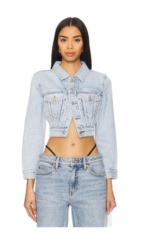 Shrunken Trucker Jacket in Blue. - size S (also in XS) - Alexander Wang - Modalova