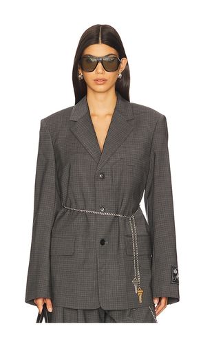 Tailored Blazer With Chain in Grey. - size M (also in S, XS) - Alexander Wang - Modalova