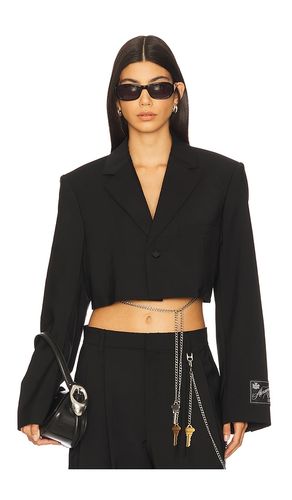 Cropped Blazer With Chain in . - size M (also in S, XS) - Alexander Wang - Modalova