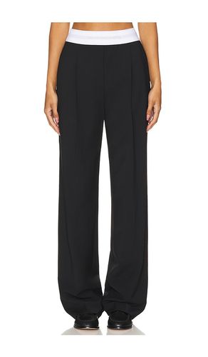 High Waisted Pleated Pant With Logo Elastic in & White. - size 2 (also in 4) - Alexander Wang - Modalova