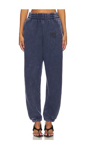 Essential Terry Classic Sweatpant Puff Paint Logo in Charcoal. - size L (also in M) - Alexander Wang - Modalova