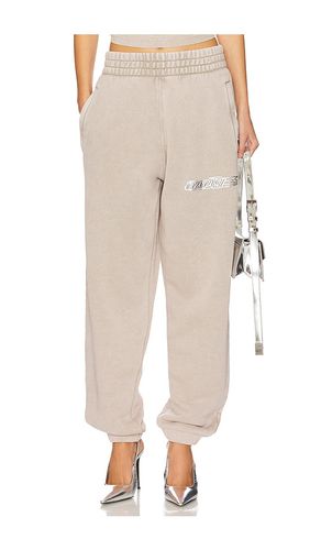 Classic Sweatpant With Logo in Cream. - size L (also in S, XS, XXS) - Alexander Wang - Modalova