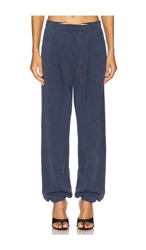 Pleated Graphic Sweatpant in Navy. - size M (also in XS) - Alexander Wang - Modalova