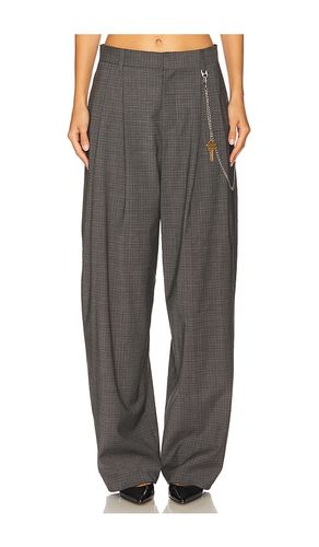 Mid-rise Trouser With Chain in Grey. - size 0 (also in 2, 4, 6, 8) - Alexander Wang - Modalova