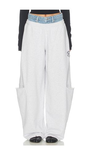 SWEATHOSE PRESTYLED SLASHED WITH DENIM WAISTBAND in . Größe 27. Also in 31 - Alexander Wang - Modalova
