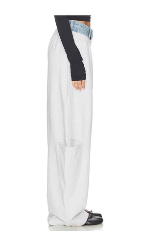 SWEATHOSE PRESTYLED SLASHED WITH DENIM WAISTBAND in . Größe 27. Also in 31 - Alexander Wang - Modalova