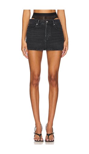 Mini Skirt Prestyle Hotfix Mesh Undie in Black. - size 24 (also in 26, 28, 29, 31) - Alexander Wang - Modalova