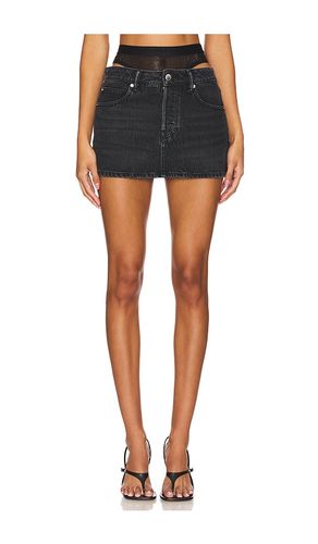 Mini Skirt Prestyle Hotfix Mesh Undie in Black. - size 25 (also in 28, 30) - Alexander Wang - Modalova