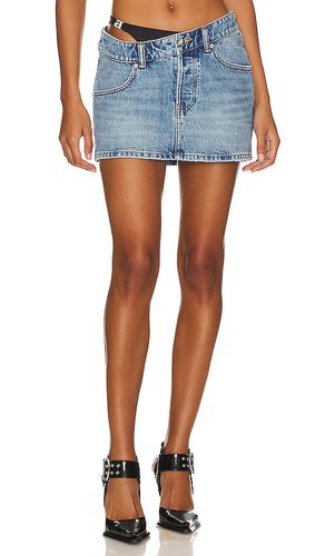 Asymetrical Waistband Mini Skirt in Blue. - size 27 (also in 30, 31) - Alexander Wang - Modalova