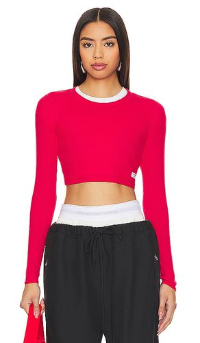 Cropped Crewneck Tee in Red. - size L (also in XL) - Alexander Wang - Modalova