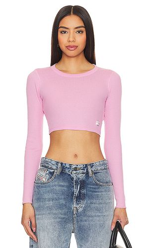 Camiseta corta con cuello redondo en color rosado talla L en - Pink. Talla L (también en M, XL) - Alexander Wang - Modalova