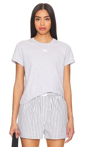 Camiseta encogida essential en color gris claro talla M en - Light Grey. Talla M (también en S, XS) - Alexander Wang - Modalova