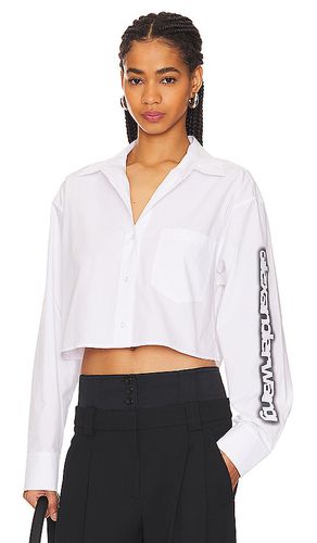 Camisa corta con botones en color talla S en - White. Talla S (también en XS, XXS) - Alexander Wang - Modalova