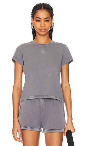 Camiseta encogida essential en color gris talla M en - Grey. Talla M (también en S, XS, XXS) - Alexander Wang - Modalova
