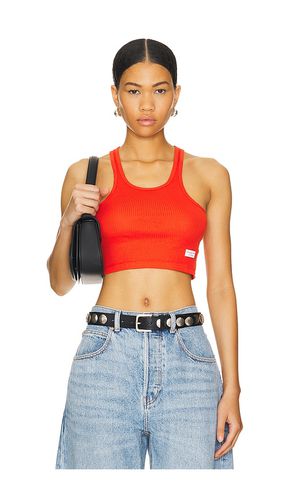 Camiseta tirantes women's cropped classic racer en color rojo talla M en - Red. Talla M (también en S, XS) - Alexander Wang - Modalova