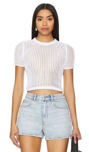 Cropped Knit Crewneck Tee in . Taglia XL, XS - Alexander Wang - Modalova