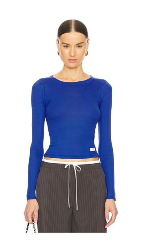 Camiseta long sleeve crewneck en color royal talla L en - Royal. Talla L (también en S, XS) - Alexander Wang - Modalova