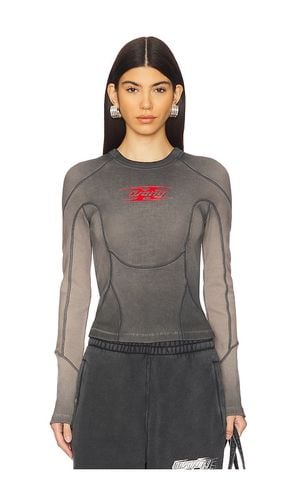 Long Sleeve Top With Blade Logo in Charcoal. - size M (also in S, XS) - Alexander Wang - Modalova