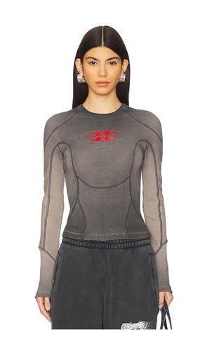 Long Sleeve Top With Blade Logo in Charcoal. - size S (also in XS) - Alexander Wang - Modalova