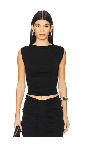 Camiseta sin mangas fruncida mainline en color talla L en - Black. Talla L (también en M, S, XS) - Alexander Wang - Modalova