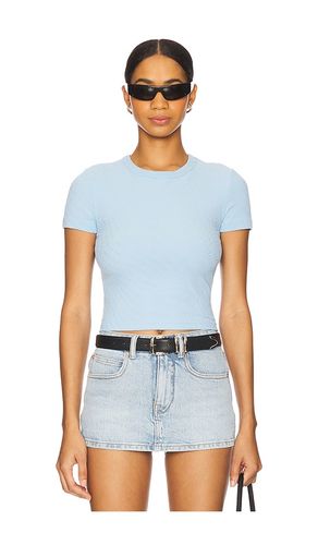 Crew Neck Short Sleeve Baby Tee in Baby Blue. - size L (also in M, S) - Alexander Wang - Modalova