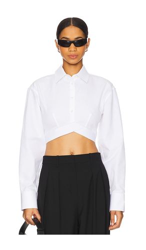 Cropped Shirt With Logo Elastic in . - size 0 (also in 4, 8) - Alexander Wang - Modalova