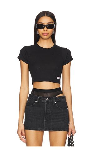 Cropped Short Sleeve Crewneck Tee in . Taglia M, S, XL, XS - Alexander Wang - Modalova