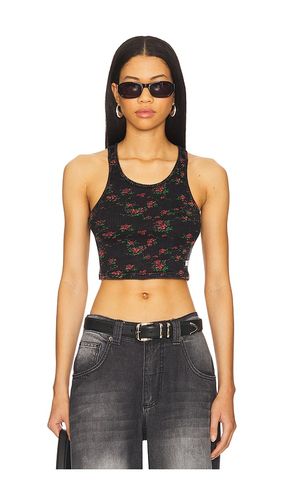 Cropped Classic Racer Tank in Black. - size M (also in S, XS) - Alexander Wang - Modalova
