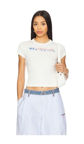 Graphic Baby Tee in White. - size L (also in S, XS) - Alexander Wang - Modalova