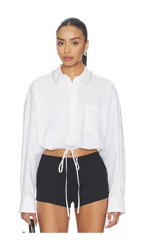 HEMD WRAP WITH CRYSTAL STUD COLLAR in . Größe S. Also in XS - Alexander Wang - Modalova