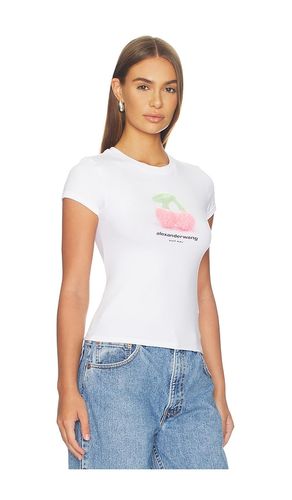 Fitted Ringer Tee With Cherry Graphic in . Size L. Also in M - Alexander Wang - Modalova