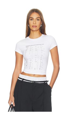 Fitted Tee With Hotfix Card Graphic in . Size L. Also in M, S, XS - Alexander Wang - Modalova