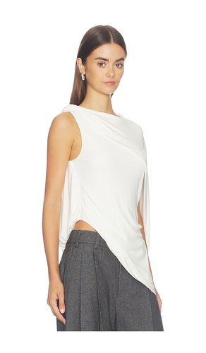 Asymmetric draped twisted top en color talla L (también en M, S, XS) - Alexander Wang - Modalova